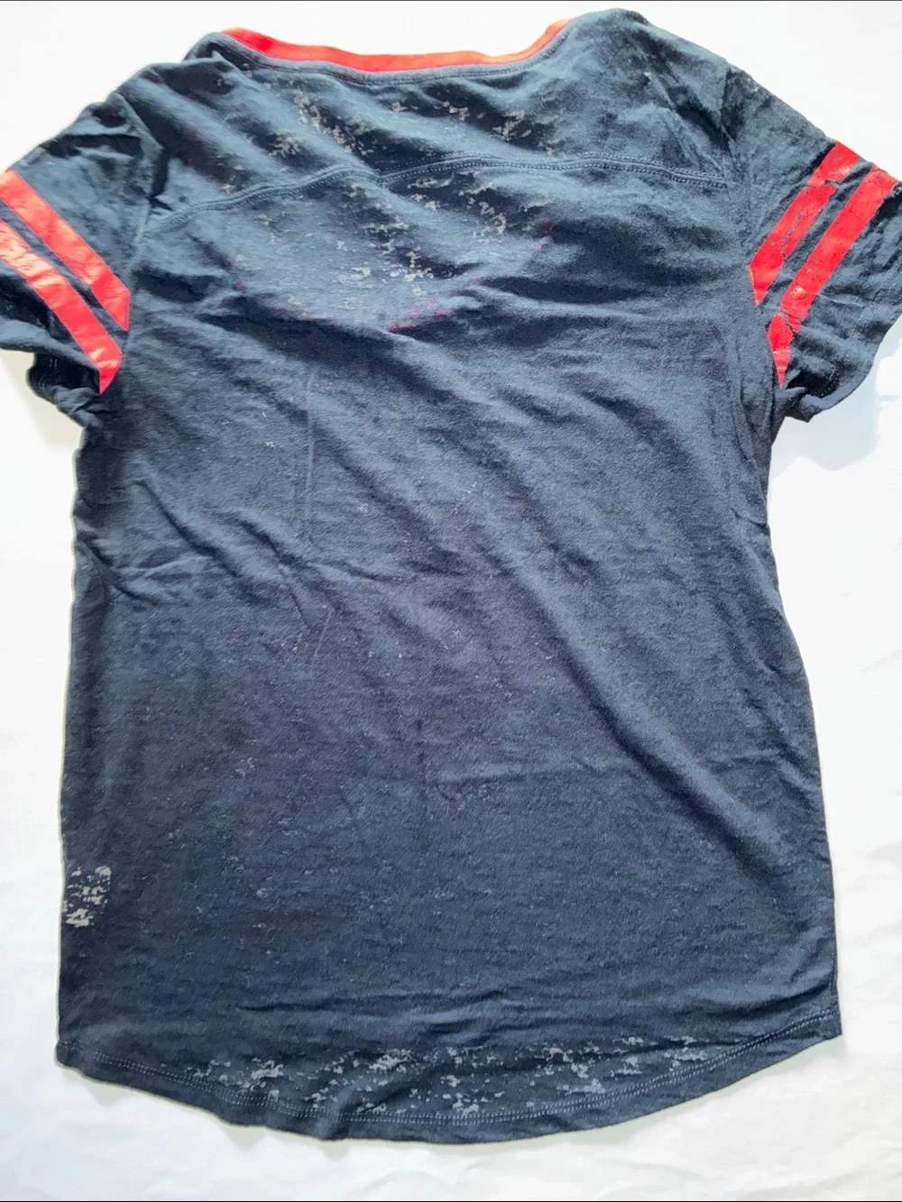 NFL Houston Texans Navy and Red Short Sleeve Fan Tee